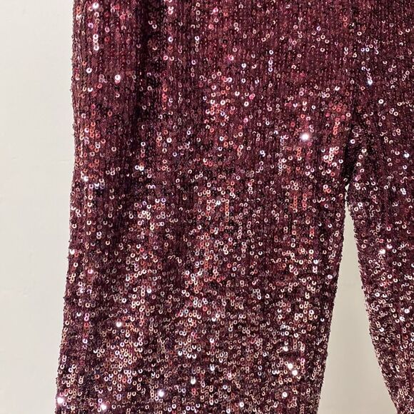 Cable & Gauge burgundy Sequin Pants. Size XSmall. 🩸 - Picture 5 of 8
